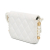 Chanel B Chanel White Lambskin Leather Leather Quilted Lambskin About Pearls Card Holder On Chain Italy