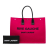 Saint Laurent AB Saint Laurent Pink Hot Pink with Black Wool Fabric Large Rive Gauche Tote Italy