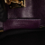 Balenciaga B Balenciaga Purple Plum with Black Goatskin Leather Medium Chevre Lune Satchel Italy