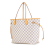 Louis Vuitton B Louis Vuitton White Damier Canvas Canvas Damier Azur Neverfull MM France