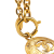 Chanel B Chanel Gold Gold Plated Metal CC Round Pendant Necklace France