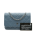 Chanel B Chanel Blue Caviar Leather Leather CC Quilted Caviar Wallet on Chain Italy