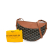 Goyard AB Goyard Black with Brown Coated Canvas Fabric Goyardine Hirondelle France