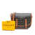 Goyard AB Goyard Black with Brown Coated Canvas Fabric Goyardine Belvedere PM France