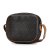 Christian Dior AB Dior Black with Brown Coated Canvas Fabric Honeycomb Crossbody France