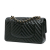 Chanel B Chanel Black Lambskin Leather Leather Medium Classic Chevron Lambskin Double Flap France