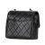 Chanel B Chanel Black Goatskin Leather Mini Square Classic Retro Flap Italy