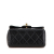 Chanel B Chanel Black Goatskin Leather Mini Square Classic Retro Flap Italy