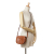 Celine B Celine Brown Calf Leather skin Triomphe Folco Crossbody Italy