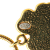 Chanel B Chanel Gold with Pink Gold Plated Metal And Resin Clover Pendant Necklace France