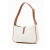 Saint Laurent B Saint Laurent White with Brown Canvas Fabric Le 5 a 7 Shoulder Bag Italy