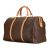 Celine B Celine Brown Coated Canvas Fabric Macadam Travel Bag Italy