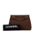 Chanel AB Chanel Brown Dark Brown Nylon Fabric CC Quilted Shoulder Handbag France