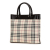 Burberry B Burberry Brown Beige Canvas Fabric House Check Tote United Kingdom