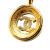 Chanel AB Chanel Gold Gold Plated Metal CC Round Pendant Necklace France