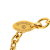 Chanel AB Chanel Gold Gold Plated Metal CC Round Pendant Necklace France