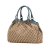 Gucci B Gucci Brown Beige Canvas Fabric GG Sukey Tote Italy