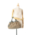 Gucci B Gucci Brown Beige Canvas Fabric GG Sukey Tote Italy