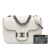 Chanel AB Chanel White Calf Leather Paris-Greece skin Archi Chic Flap Italy