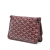 Goyard AB Goyard Red Bordeaux Coated Canvas Fabric Goyardine Plumet Pocket Wallet France