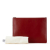 Loewe AB LOEWE Red Dark Red with Blue Calf Leather Bicolor Anagram Clutch Spain