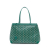 Goyard AB Goyard Green Coated Canvas Fabric Goyardine Bellechasse PM France