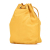 Prada B Prada Yellow Nylon Fabric Tessuto Drawstring Pouch Italy