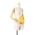 Prada B Prada Yellow Nylon Fabric Tessuto Drawstring Pouch Italy