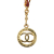 Chanel AB Chanel Gold with Red Gold Plated Metal CC Chain Link Belt France