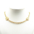 Chanel AB Chanel Gold Gold Plated Metal CC Medallion Station Necklace France