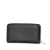 Saint Laurent AB Saint Laurent Black Calf Leather Zip Around Long Wallet Italy