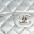 Chanel B Chanel Silver Lambskin Leather Leather Jumbo Classic Lambskin Double Flap Italy