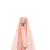 Chanel AB Chanel Pink Light Pink Tweed Fabric Medium Deauville O Case Italy