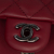 Chanel B Chanel Red Bordeaux Lambskin Leather Leather CC Quilted Lambskin Single Flap Italy