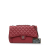 Chanel B Chanel Red Bordeaux Lambskin Leather Leather CC Quilted Lambskin Single Flap Italy