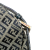 Fendi B Fendi Gray Canvas Fabric Zucchino Double Flap Shoulder Bag Italy