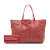 Goyard AB Goyard Red Coated Canvas Fabric Goyardine Saint Louis GM France