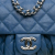 Chanel B Chanel Blue Lambskin Leather Leather Mini CC Chain Around Lambskin Flap Italy