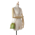 Fendi B Fendi Yellow with Green Calf Leather Mini Zucca Mon Tresor Embossed Bucket Bag Italy