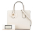 Gucci B Gucci White Calf Leather GG Ribbon Satchel Italy