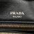 Prada AB Prada Black Calf Leather Glace Embossed Logo Satchel Italy