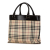 Burberry B Burberry Brown Beige Canvas Fabric House Check Tote United Kingdom