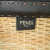 Fendi AB Fendi Brown Beige with Black Rattan Natural Material Travel Bag Italy