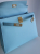 Hermès Sac Hermes Kelly 28 bleu Atoll