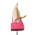 Prada B Prada Pink Canvas Fabric Canapa Logo Satchel India