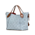 Louis Vuitton AB Louis Vuitton Blue Light Blue Calf Leather Monogram Mahina Hina PM France