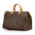 Louis Vuitton B Louis Vuitton Brown Monogram Canvas Canvas Monogram Speedy 35 France