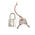 Hermès AB Hermès Brown Light Brown Calf Leather Swift Lucky Daisy Picotin Lock 18 France