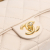 Chanel AB Chanel Brown Light Beige Lambskin Leather Leather Small Quilted Lambskin Funky Town Flap Italy