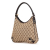 Gucci AB Gucci Brown Canvas Fabric GG Abbey D Ring Shoulder Bag Italy